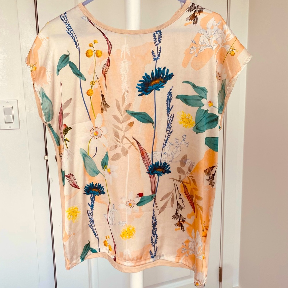 ZARA Sleeveless Floral Top